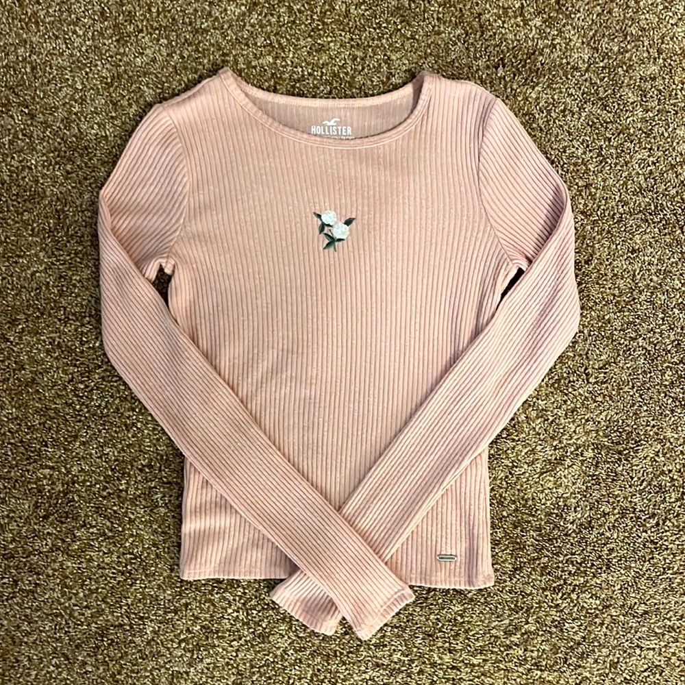 Pink hollister long sleeve.